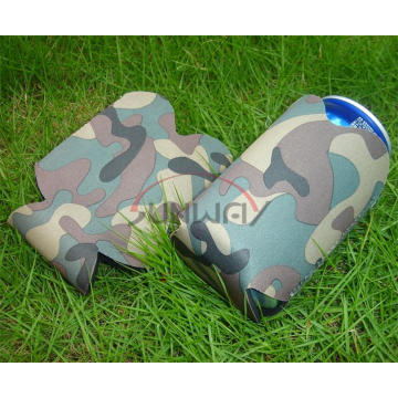 Promotional Collapsible Neoprene Stubby Cooler, Camo Can Holder (BC0040)